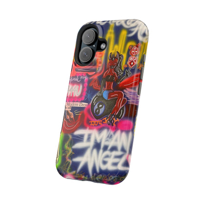 MagSafe "im an angel" airbrush iPhone case