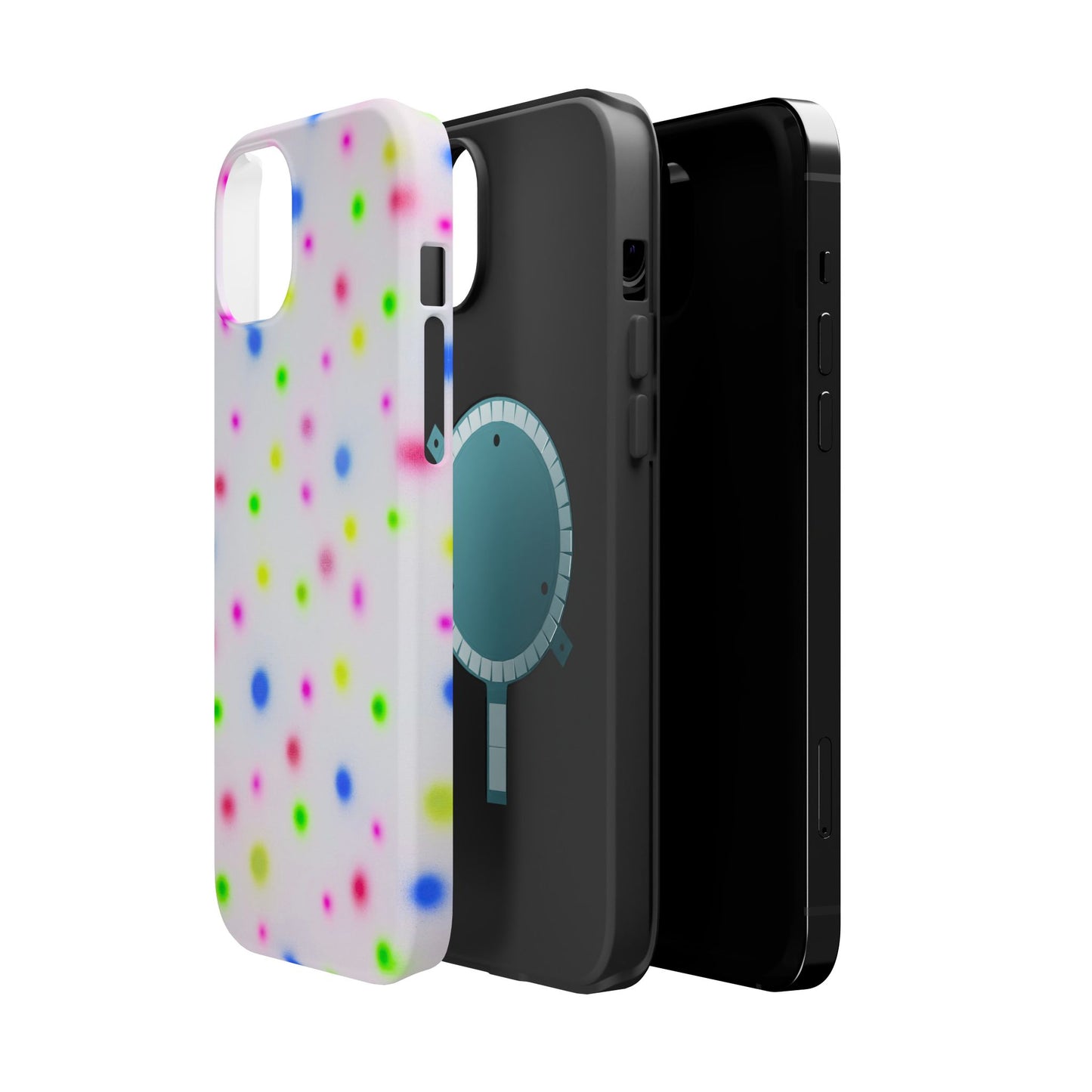 MagSafe "birthday cake polka dot" airbrush iPhone case