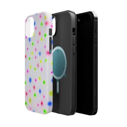 MagSafe "birthday cake polka dot" airbrush iPhone case