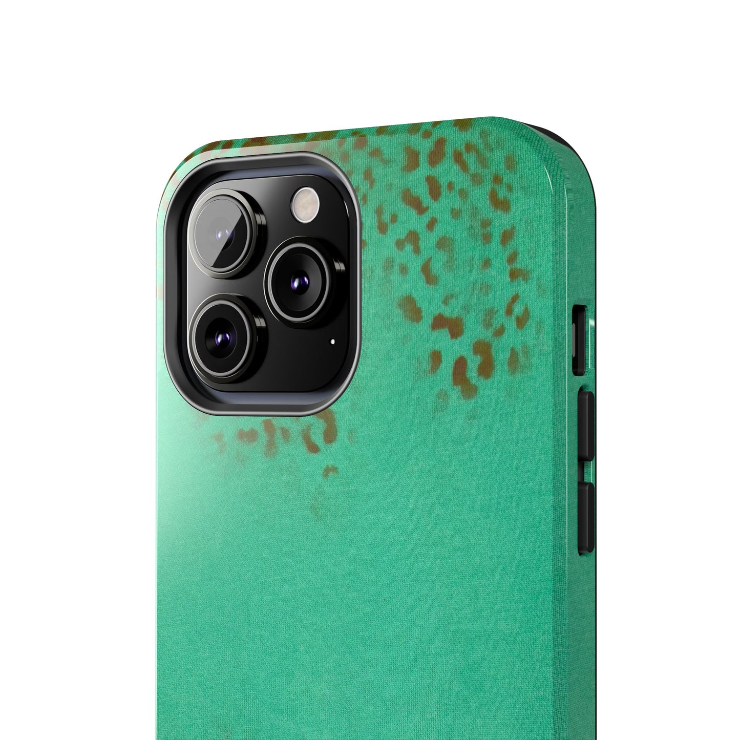 "teal cheetah" airbrush iPhone case