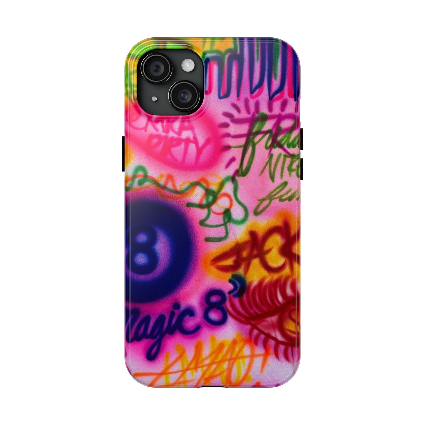 "colorful chaos" airbrush iPhone case