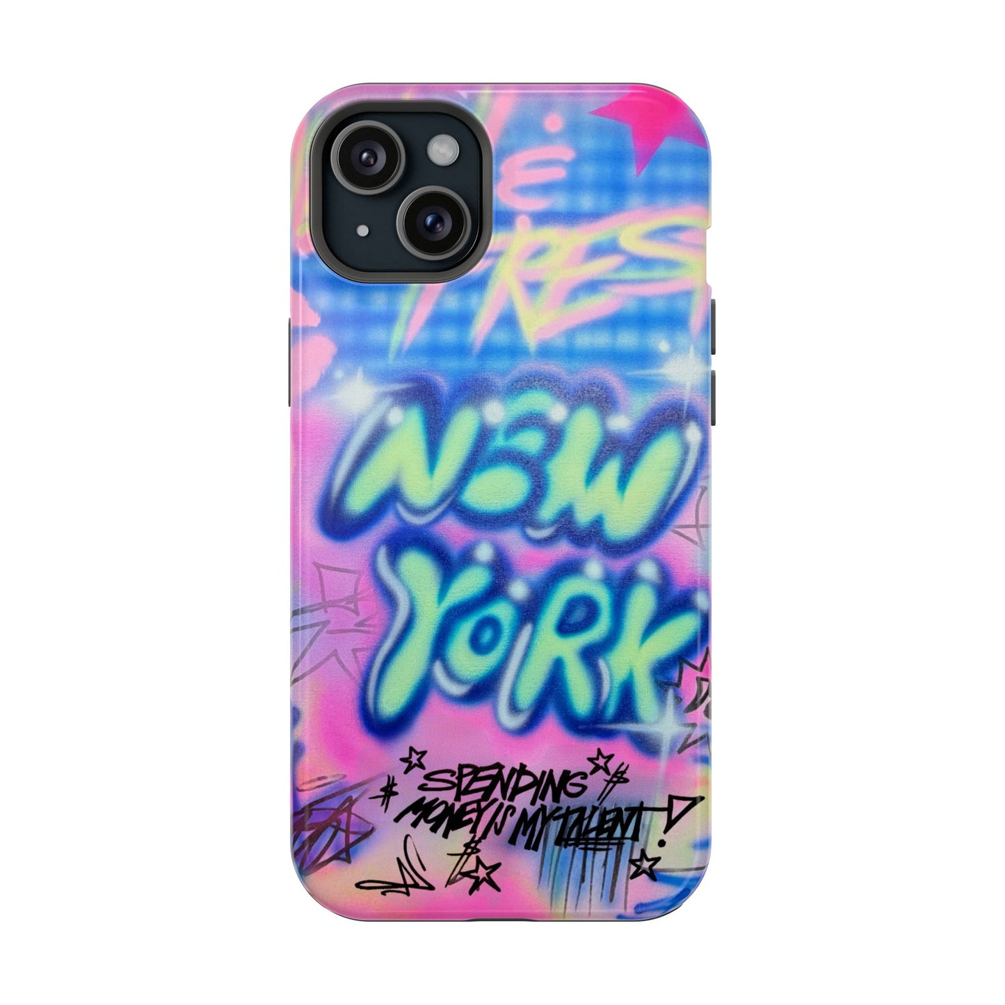 magsafe "spending $$ is my talent" airbrush iPhone case