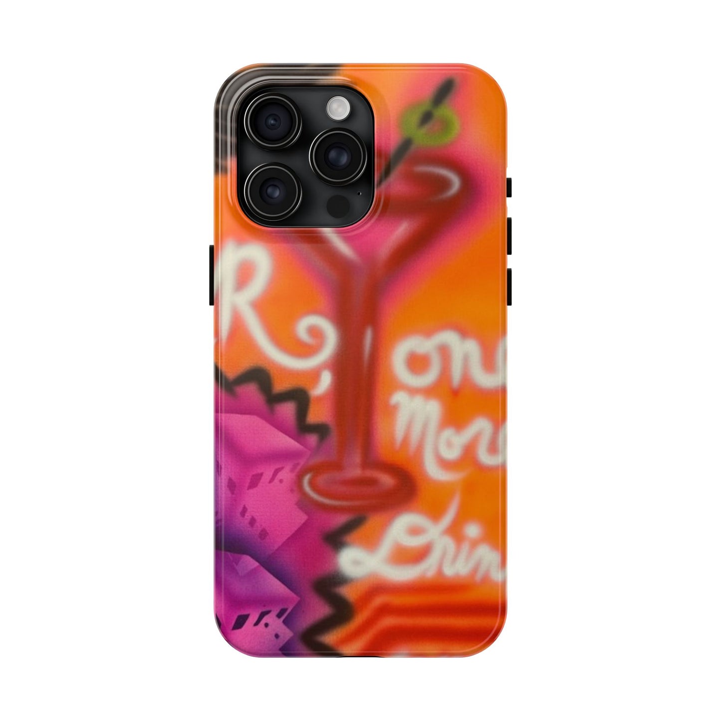 "one more drink!" airbrush iPhone case