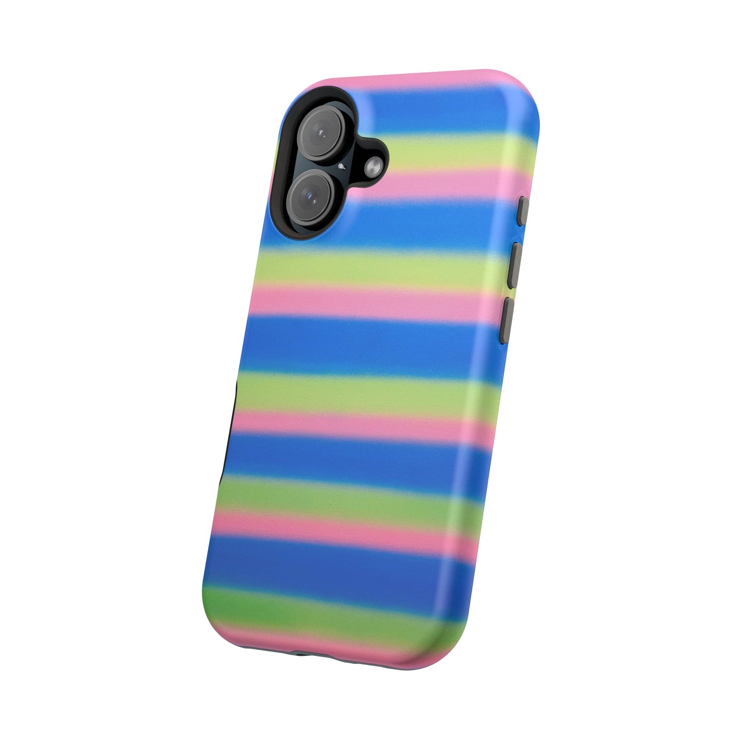 MagSafe "sherbet stripes" airbrush iPhone case