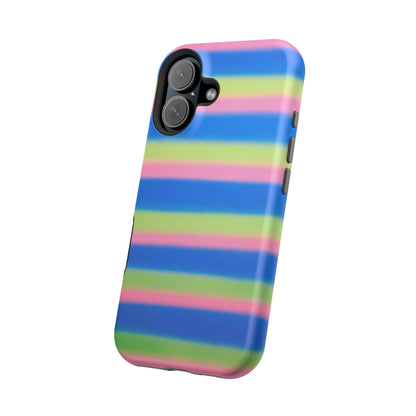 MagSafe "sherbet stripes" airbrush iPhone case