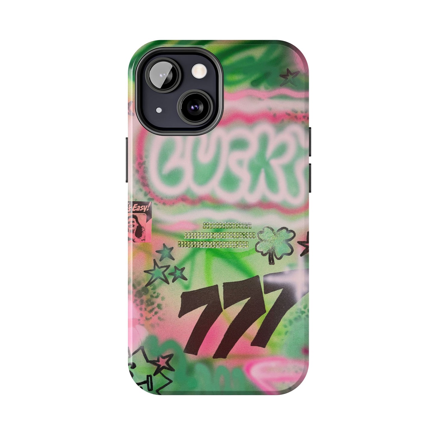 "so lucky" airbrush iPhone case
