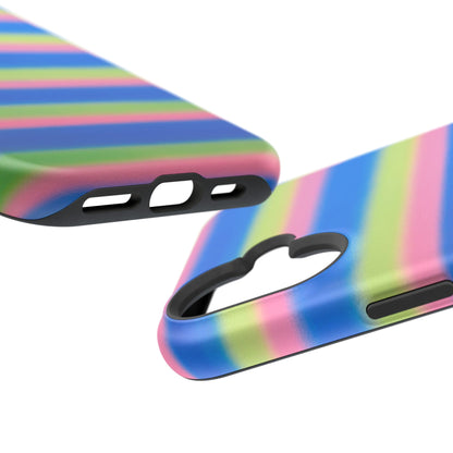 MagSafe "sherbet stripes" airbrush iPhone case