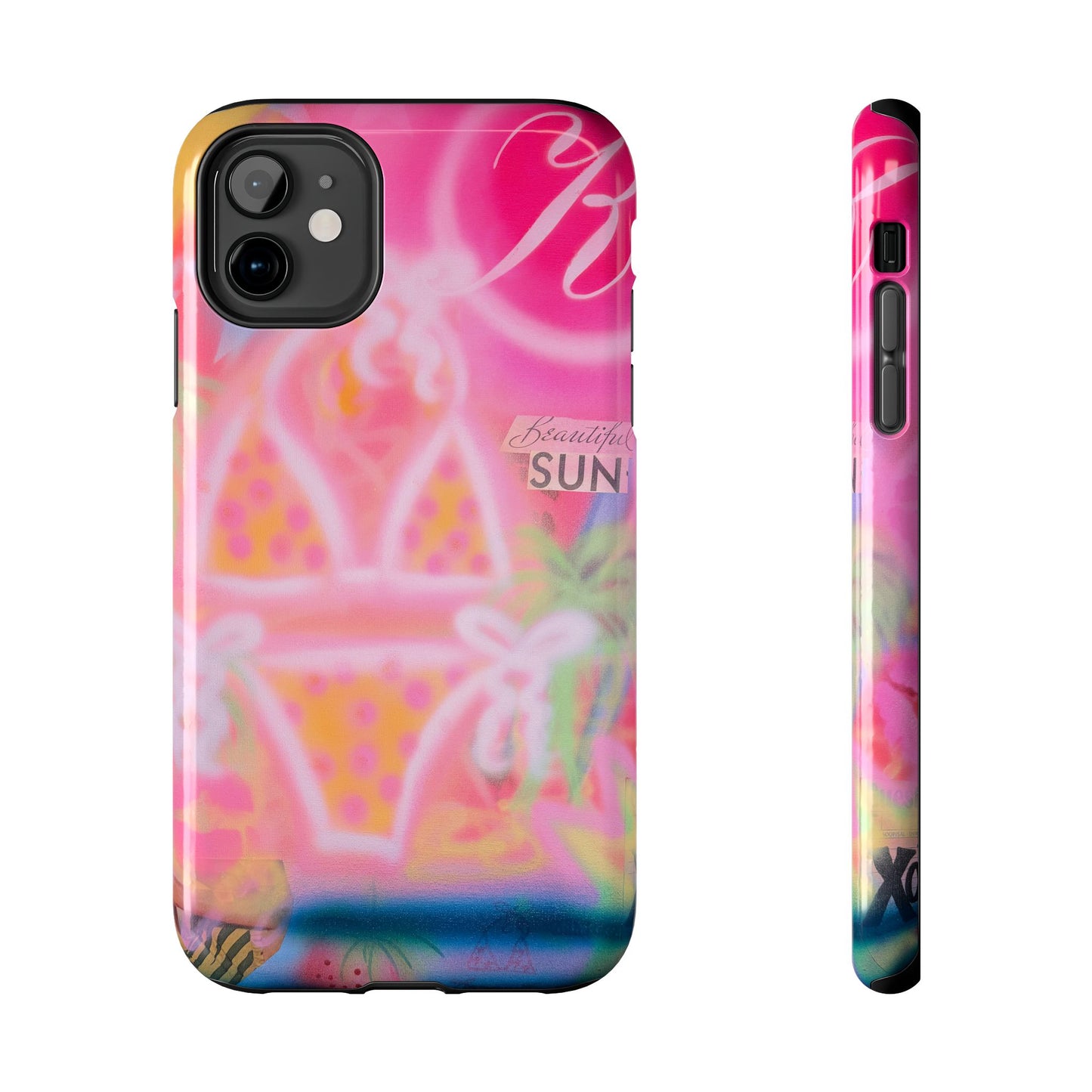 "santa monica strawberry" airbrush iPhone case