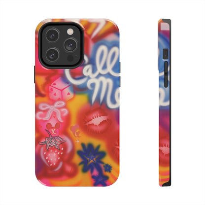 "CALL ME!" airbrush iPhone case