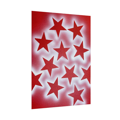 "spicy stardust" airbrush rolled print