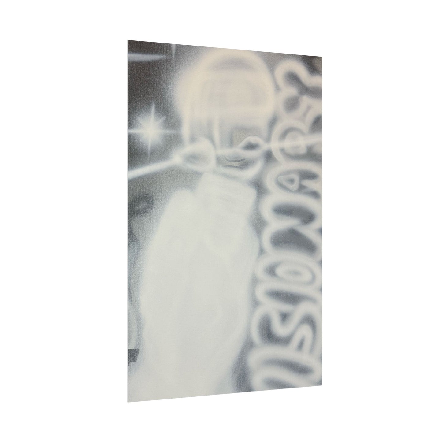 "visionary" airbrush rolled print