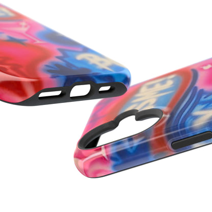 MagSafe "kiss me pt. 2" Airbrush iPhone Hülle