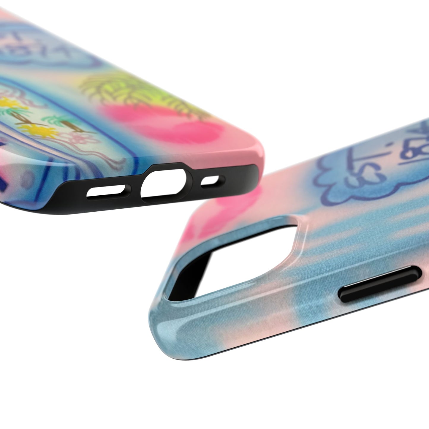 "in the wave" airbrush iPhone case