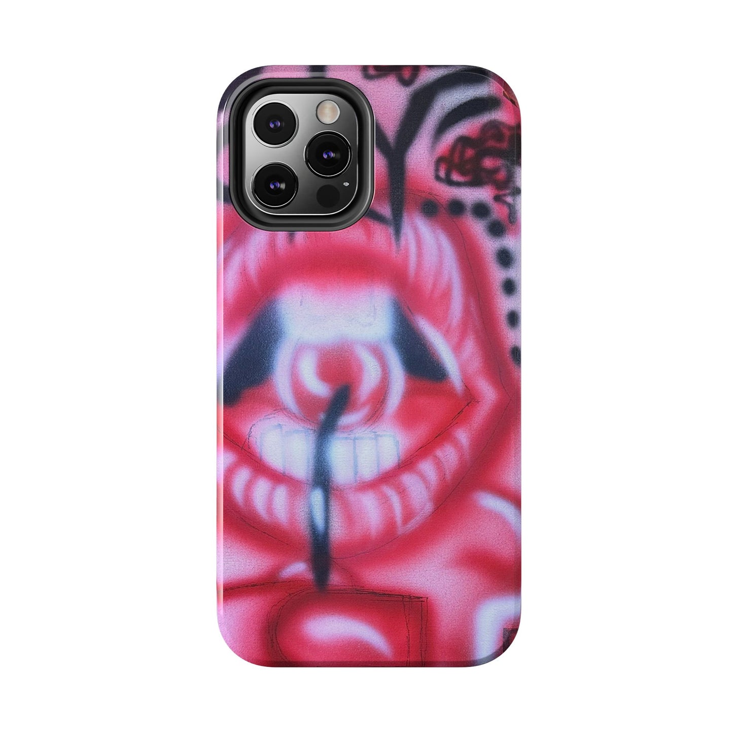 "be happy go lucky" airbrush iPhone case