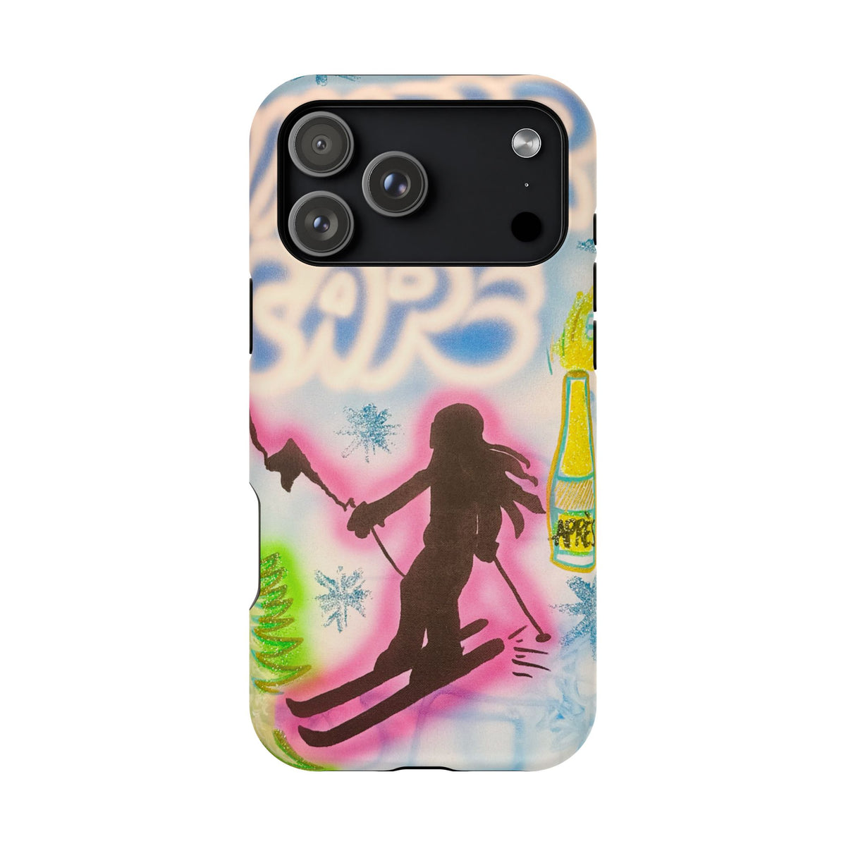 MagSafe "winter escape" airbrush iPhone case