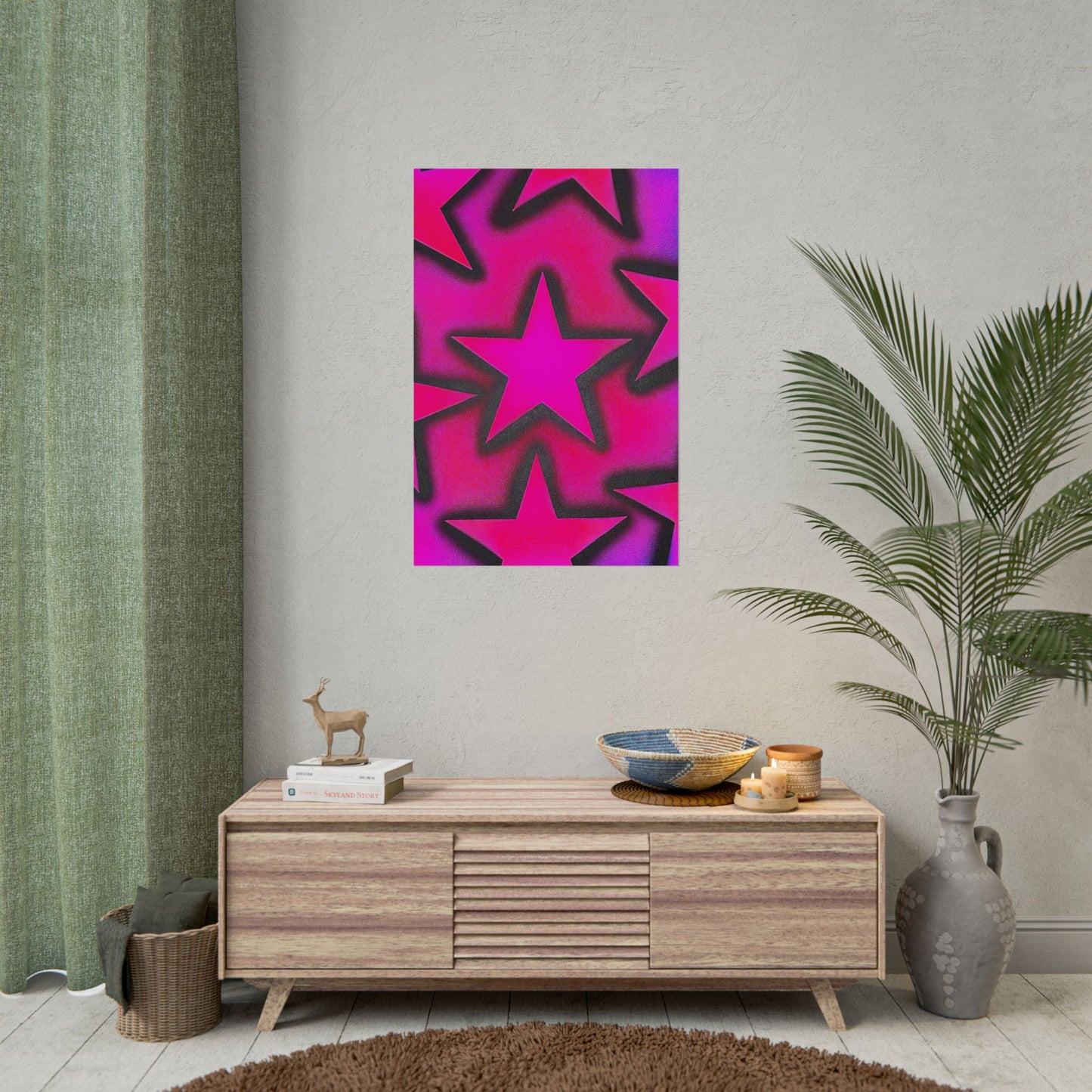 "UR A STAR! pt. 2" airbrush rolled print