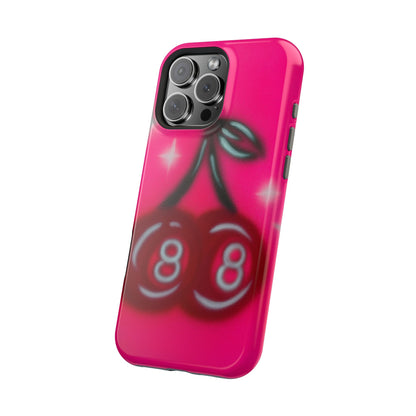 MagSafe "cherry 8ball" airbrush iPhone case