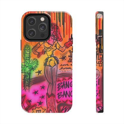 "wild, wild west" airbrush iPhone case