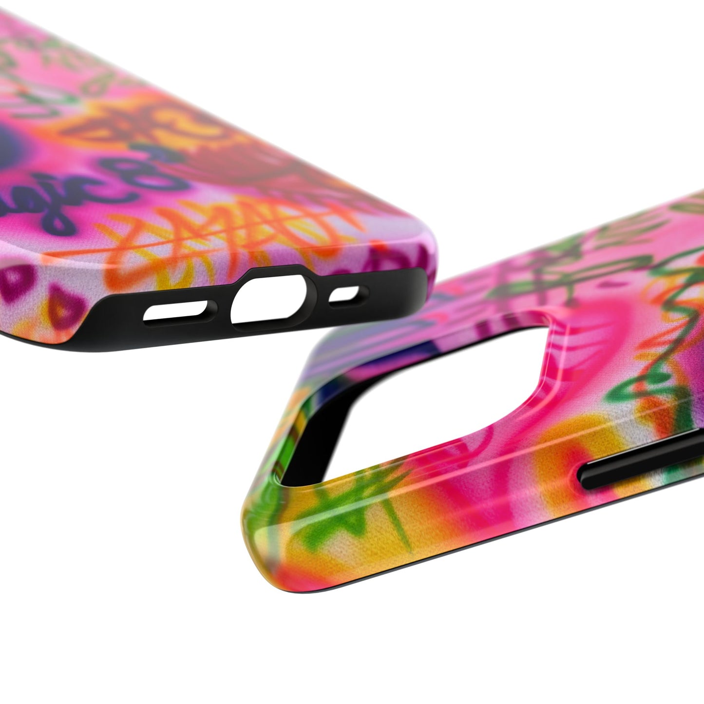 "colorful chaos" airbrush iPhone case