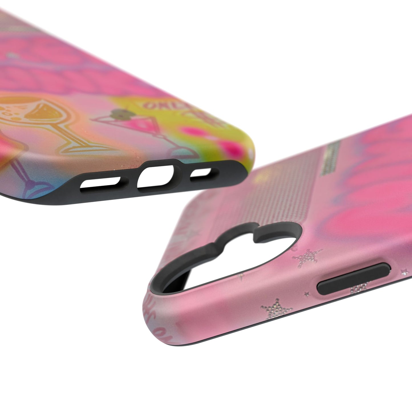 MagSafe "mixed drinks" airbrush iPhone case
