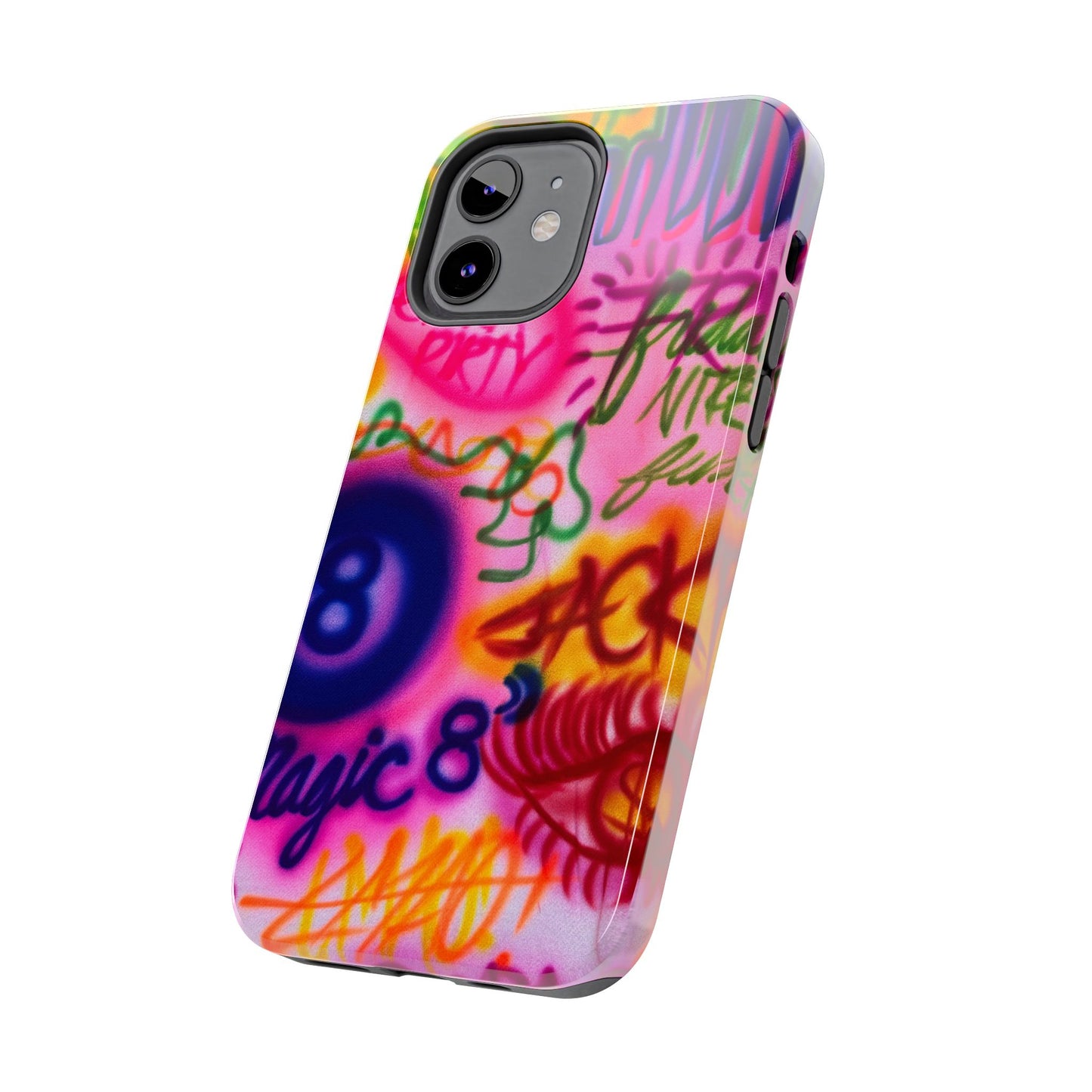 "colorful chaos" airbrush iPhone case