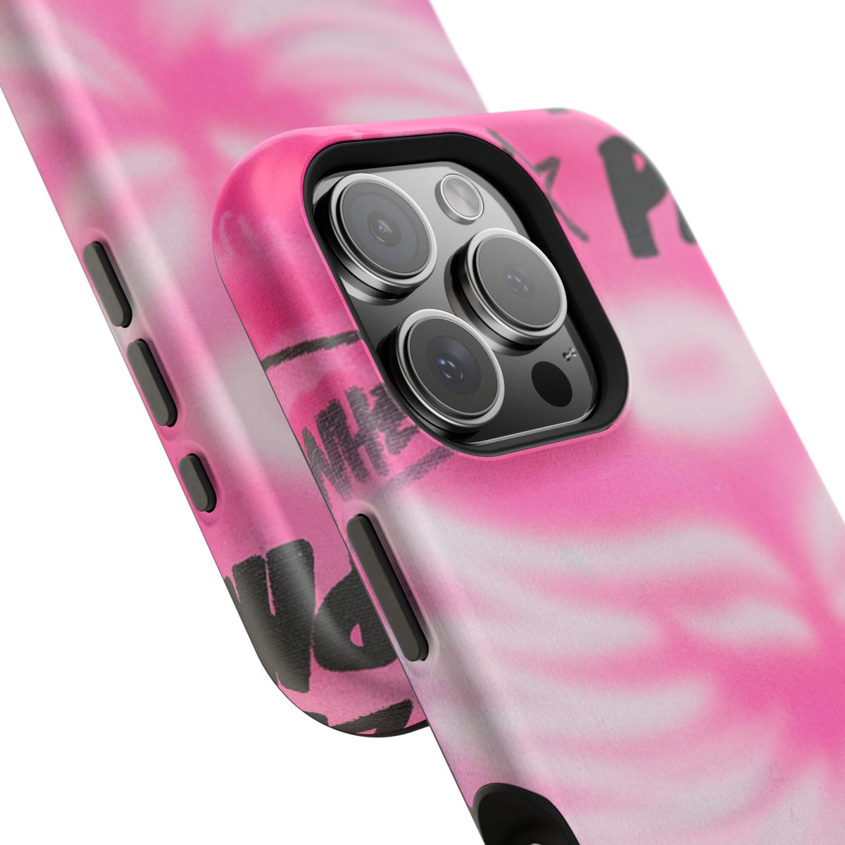 MagSafe "pinke Engelsflügel" Airbrush iPhone Hülle