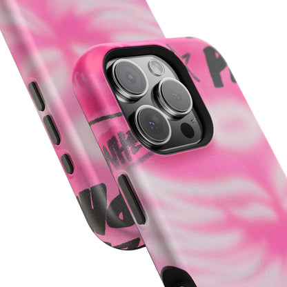 MagSafe "pinke Engelsflügel" Airbrush iPhone Hülle