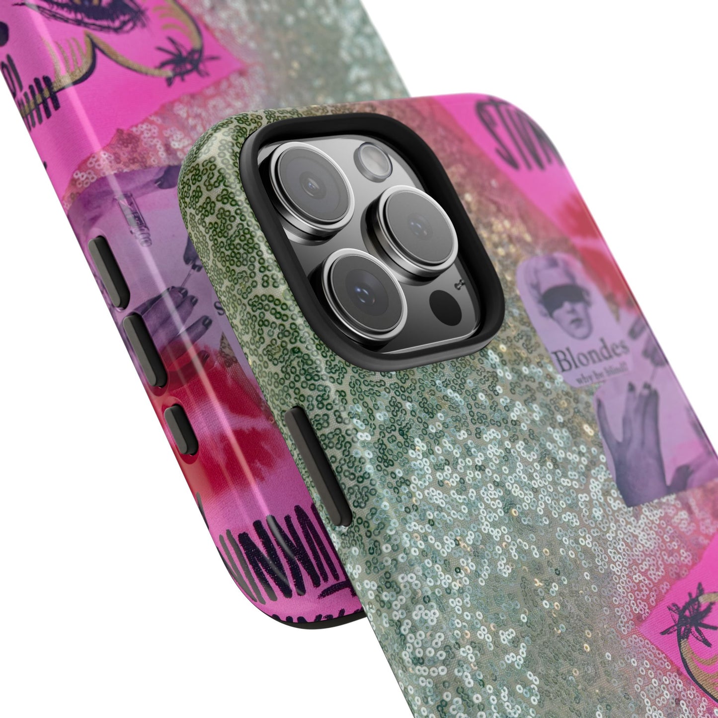"glitter gloss" airbrush iPhone case