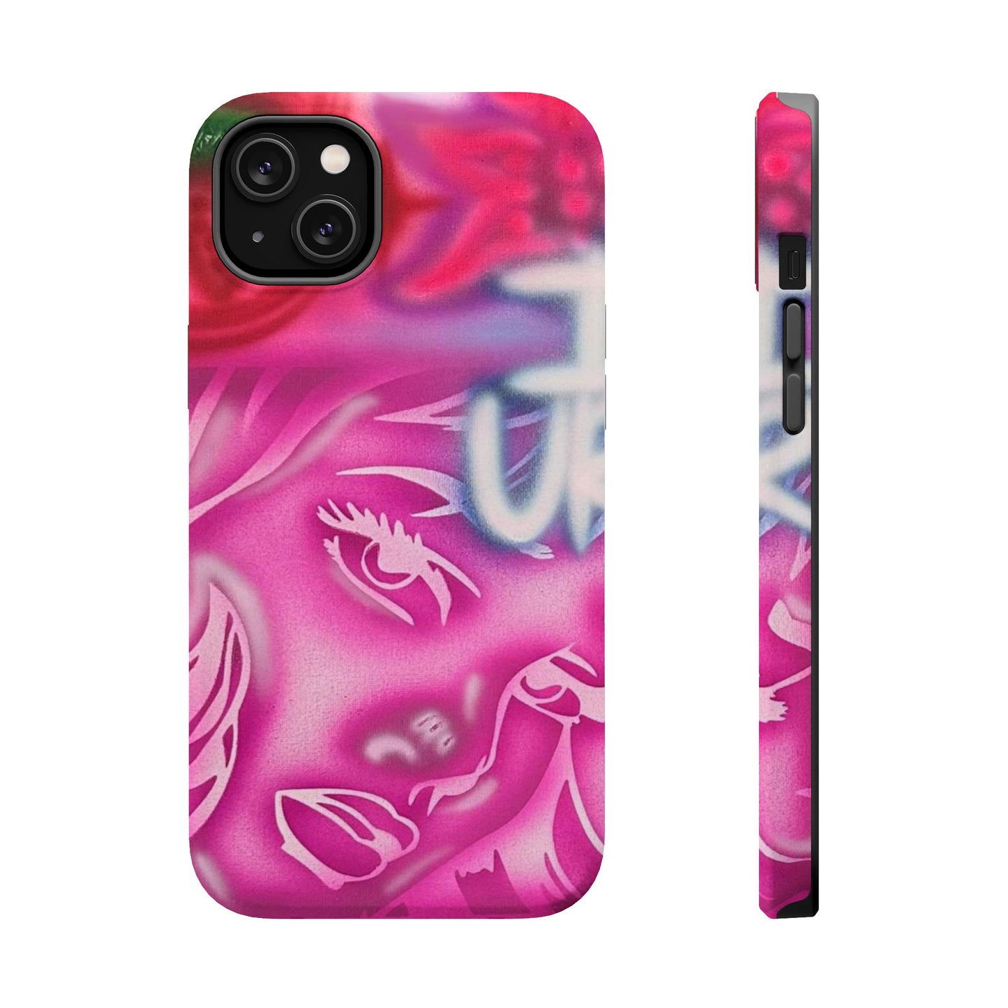 MagSafe „girlz WRLD“ Airbrush iPhone-Hülle