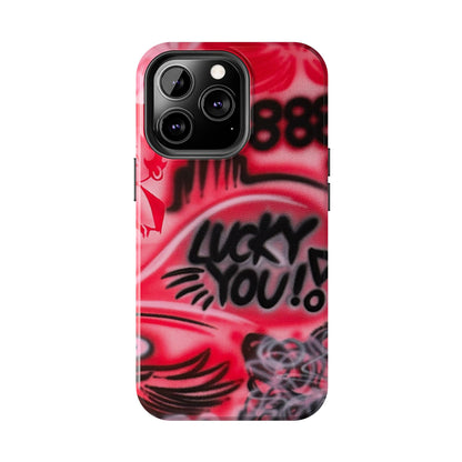 "LUCKY YOU! PT. 2" airbrush iPhone case