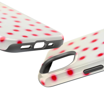 MagSafe "vanilla cherry polka dot" airbrush iPhone case
