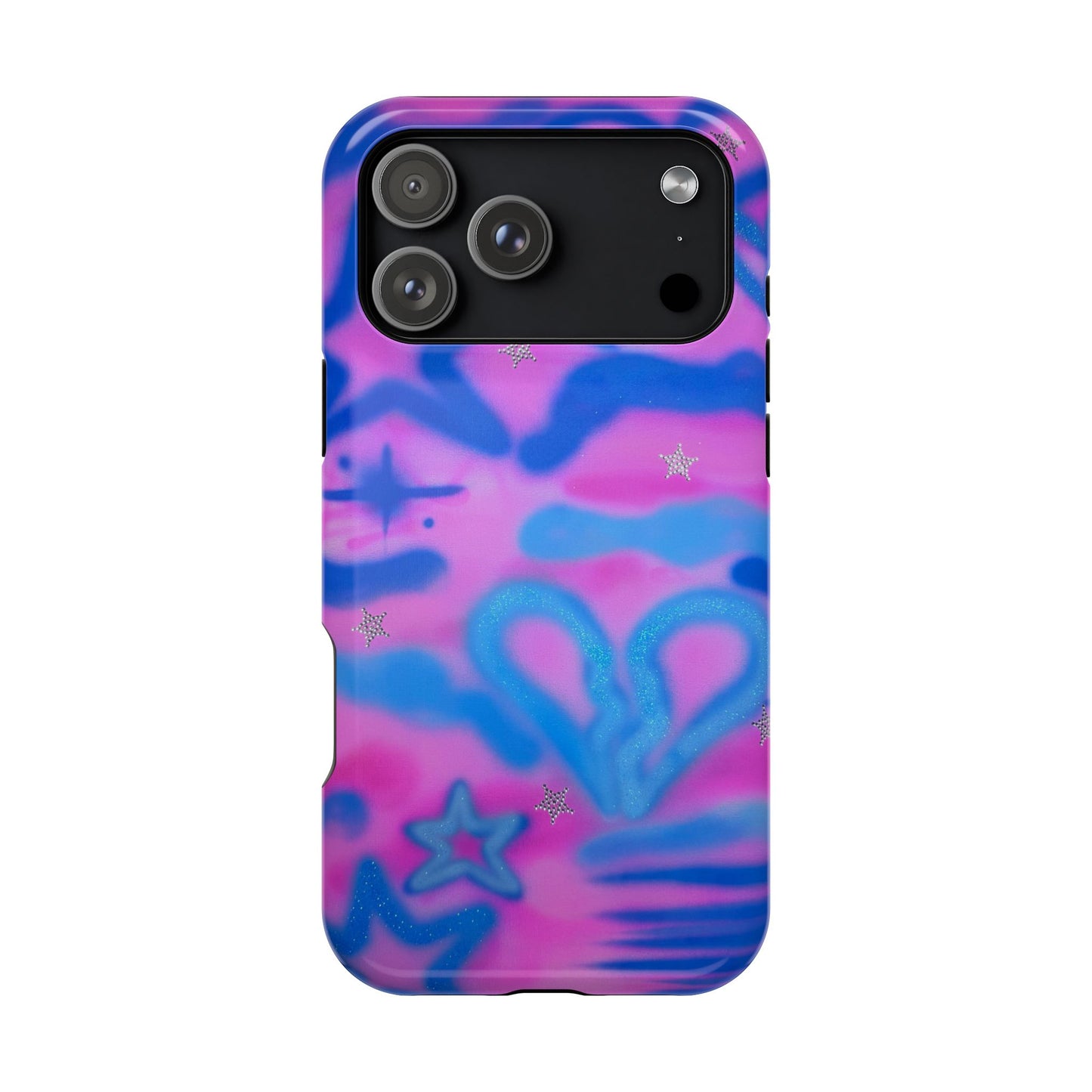 MagSafe "blue camo" airbrush iPhone case