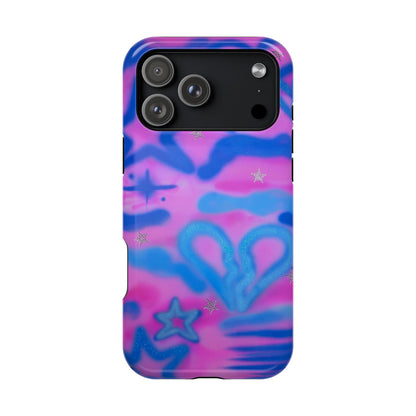 MagSafe "blue camo" airbrush iPhone case