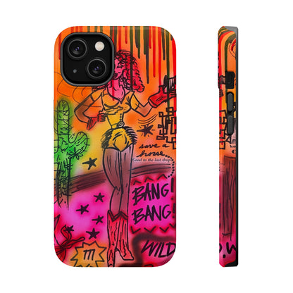 MagSafe "wild, wild west" airbrush iPhone case