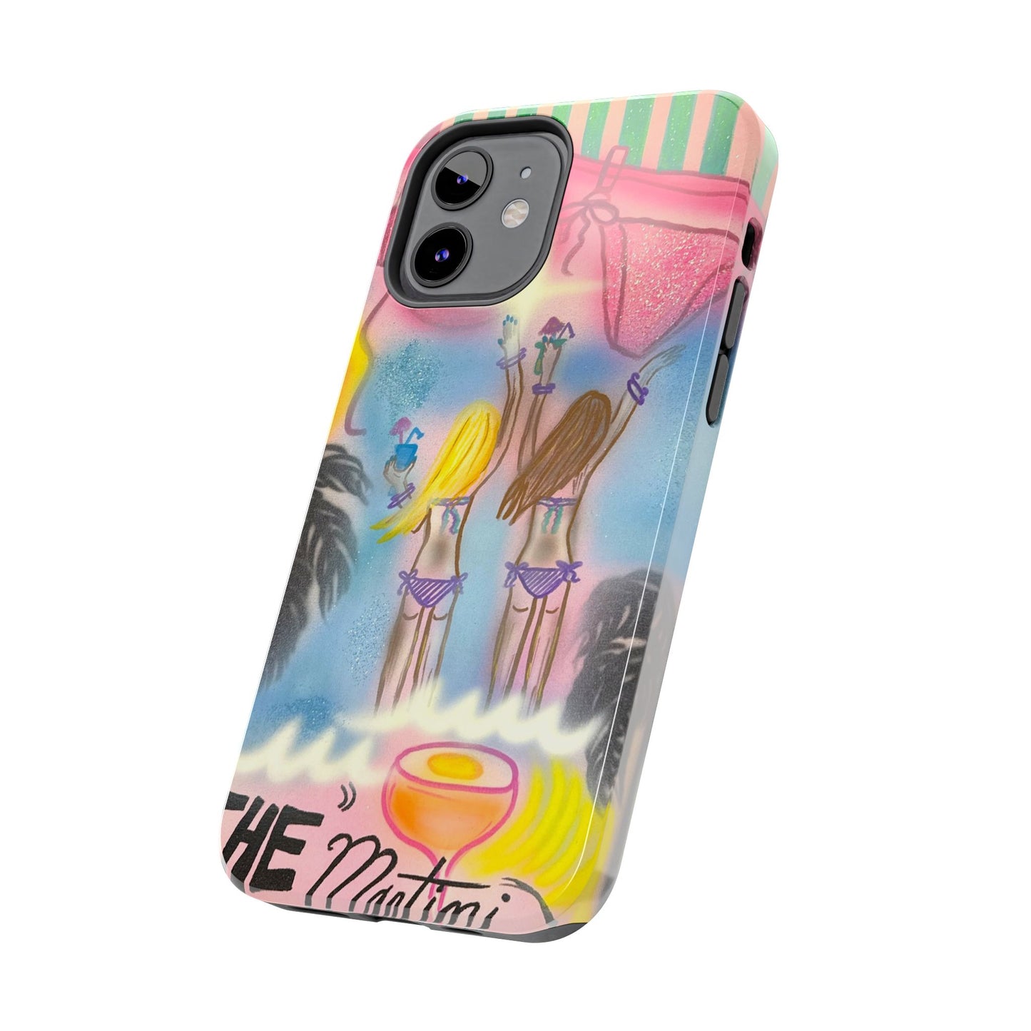 "kinis & tinis" airbrush iPhone case