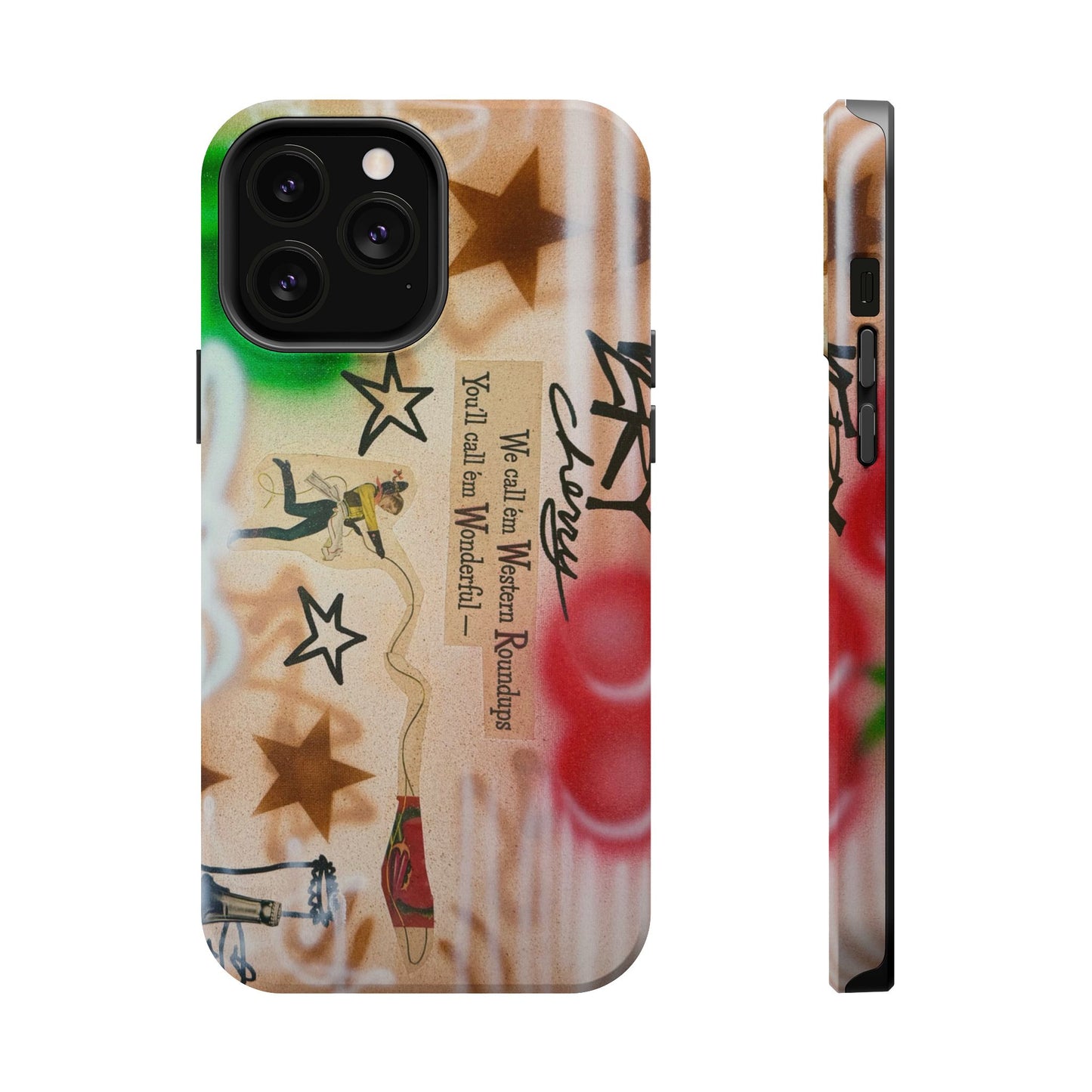 MagSafe "very cherry" airbrush iPhone case