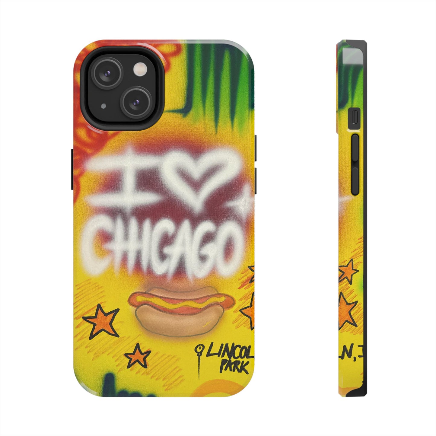 "chicago" airbrush iPhone case