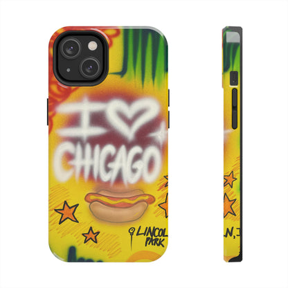 "chicago" airbrush iPhone case