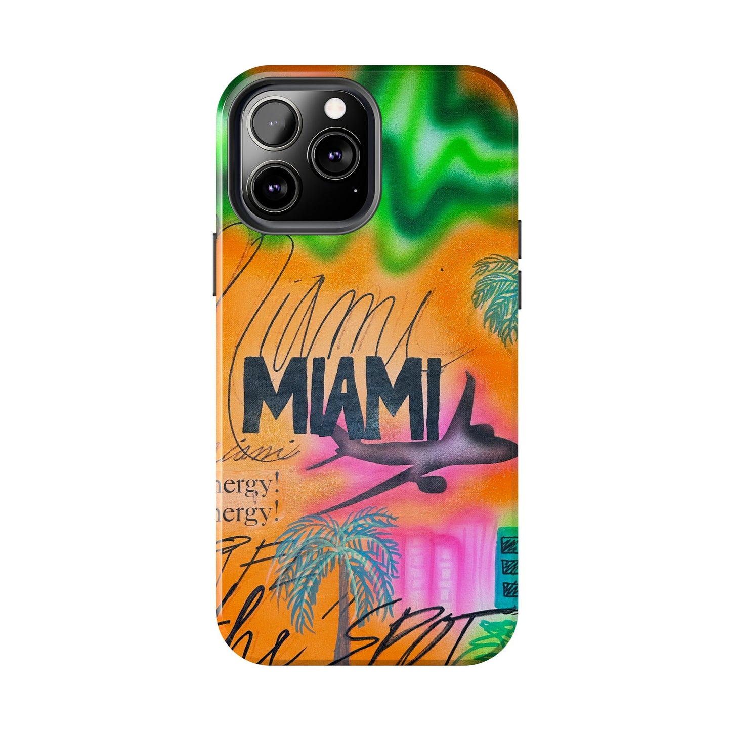 "miami, fl" airbrush iPhone case