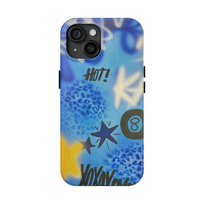 "brilliant blues" airbrush iPhone case