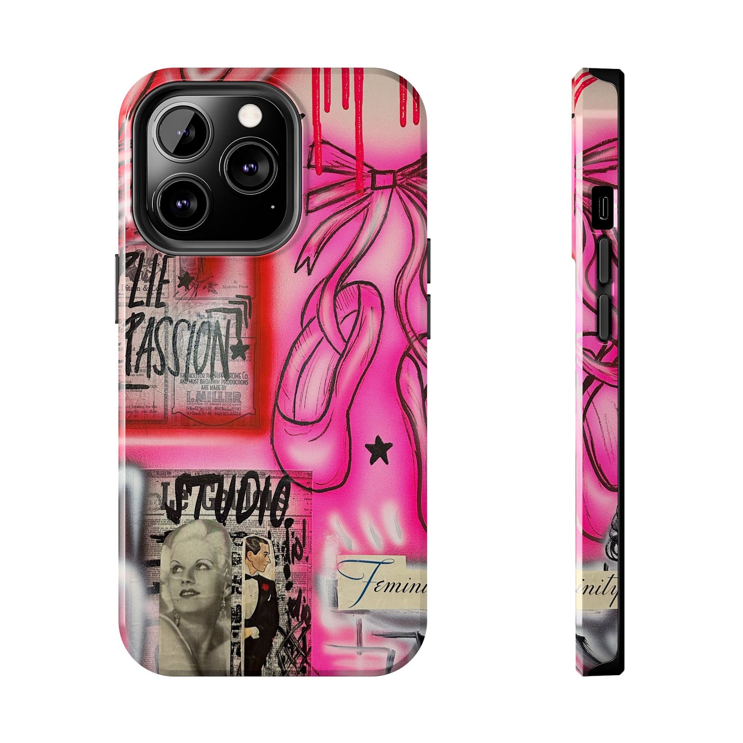 "plié passion” airbrush iPhone case