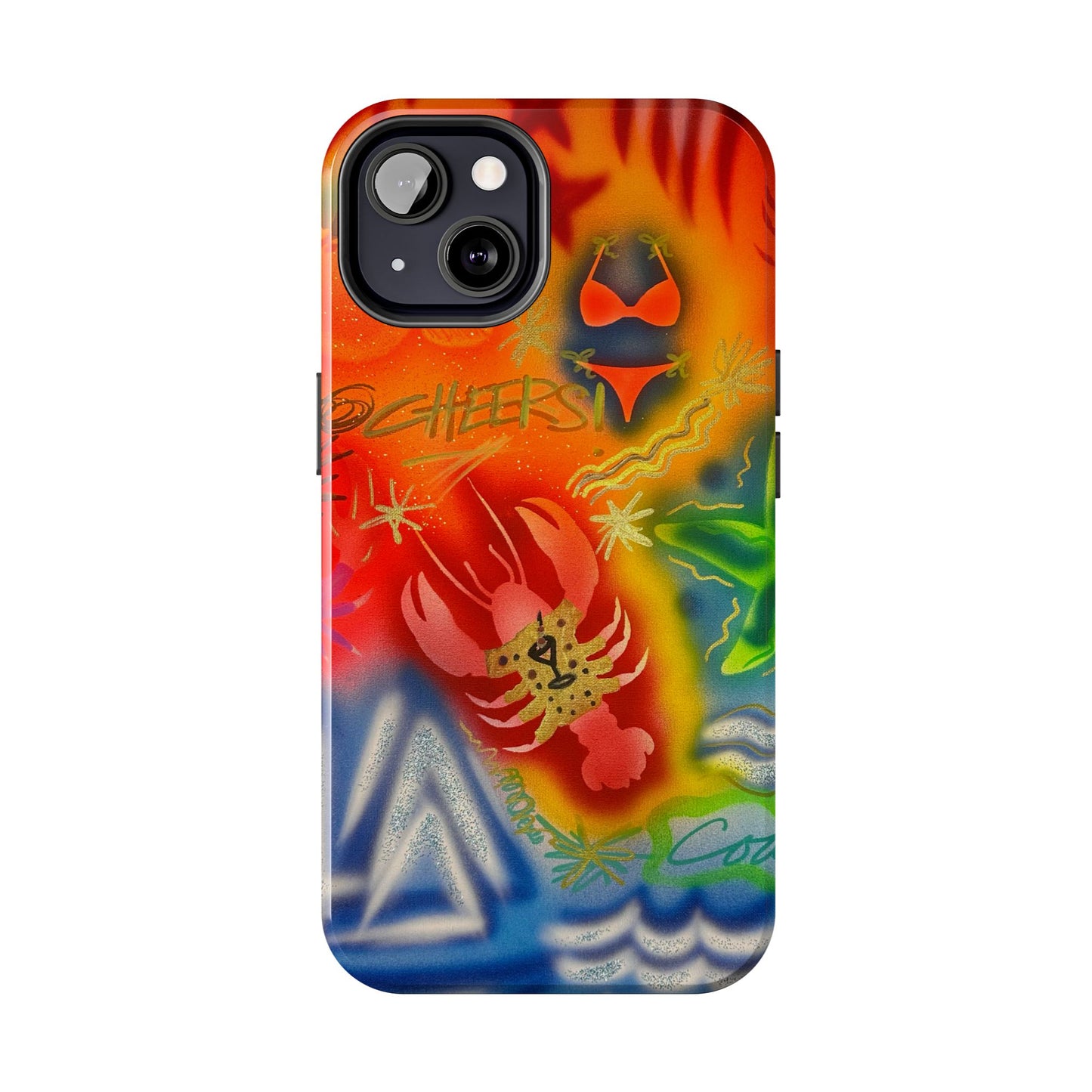"tipsy lobster" airbrush iPhone case