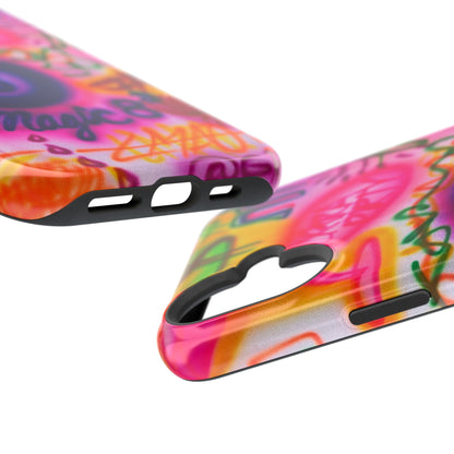 MagSafe "farbenfrohes Chaos" Airbrush-iPhone-Hülle