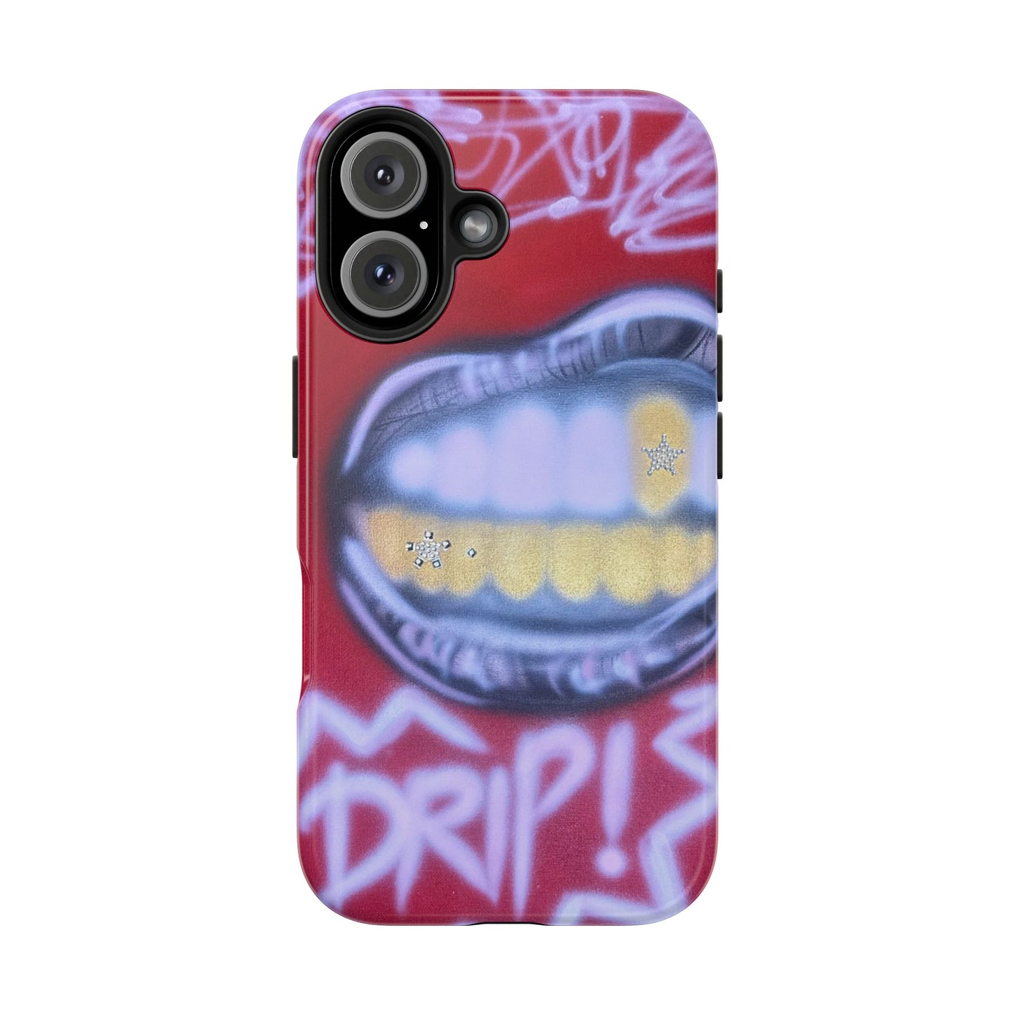 "tooth drip" airbrush iPhone case