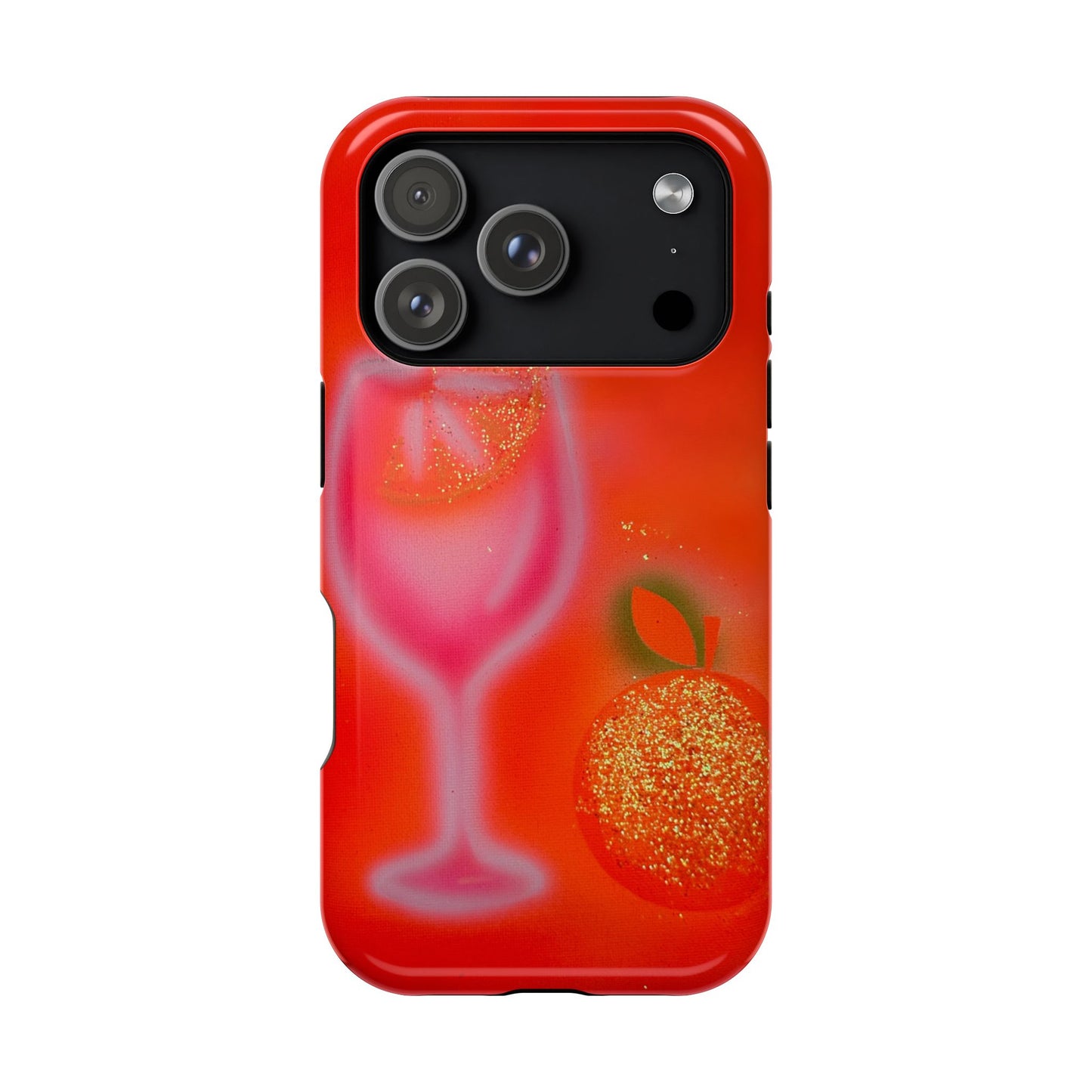 MagSafe "aperol spritz" airbrush iPhone case