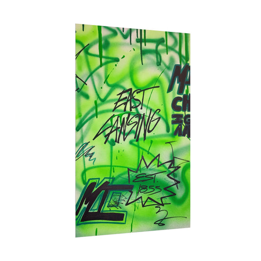 "east lansing, mi" airbrush rolled print