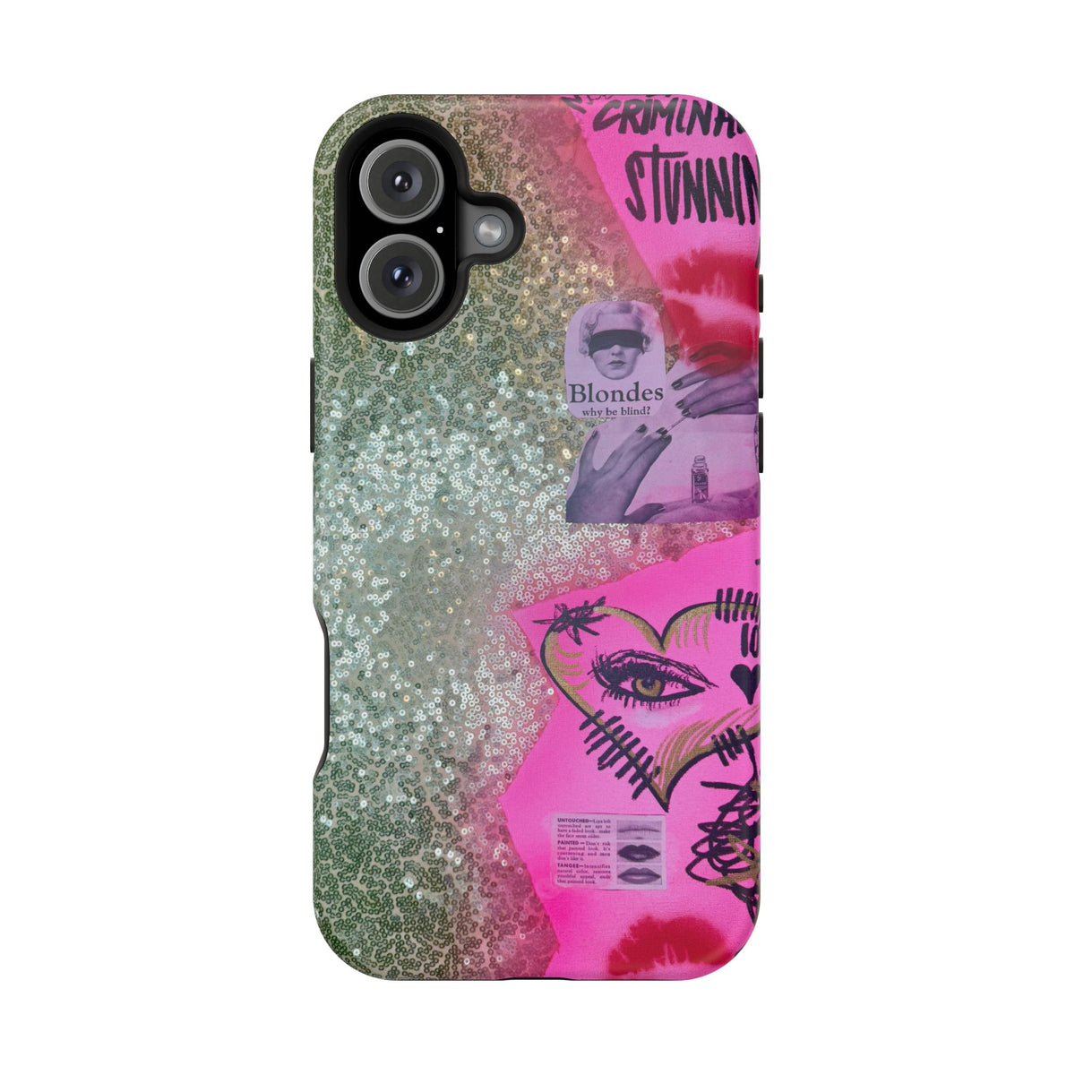 MagSafe "glitter gloss" airbrush iPhone case