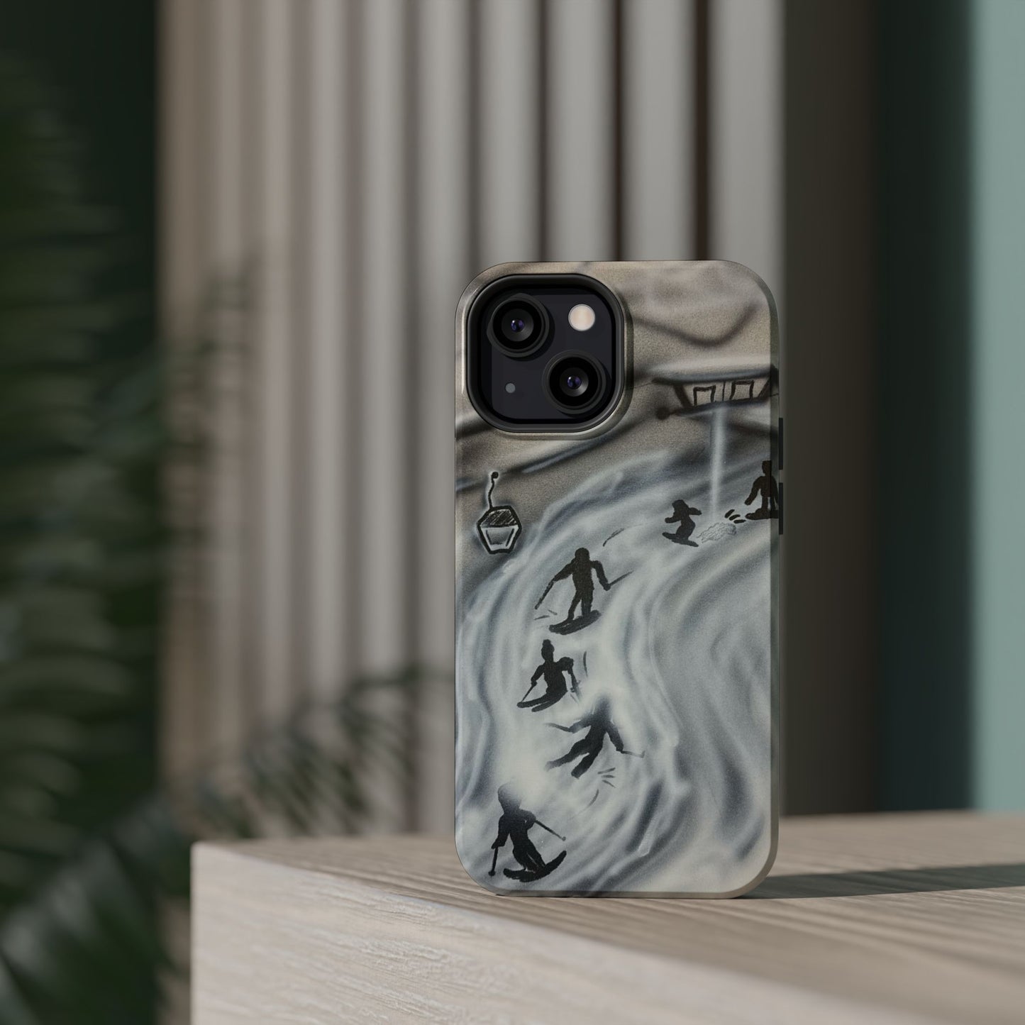 MagSafe "arctic avalanche" airbrush iPhone case