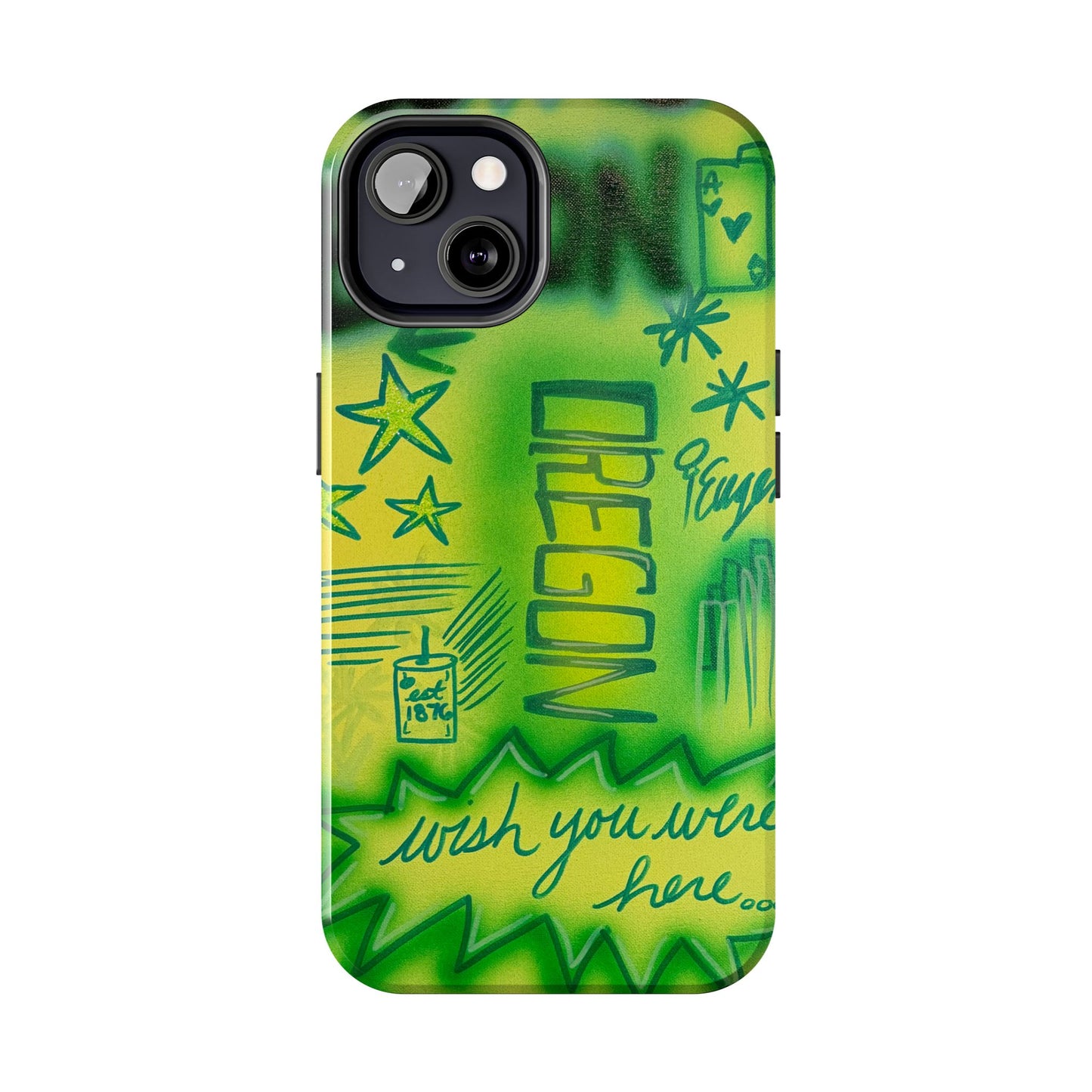 "oregon" airbrush iPhone case