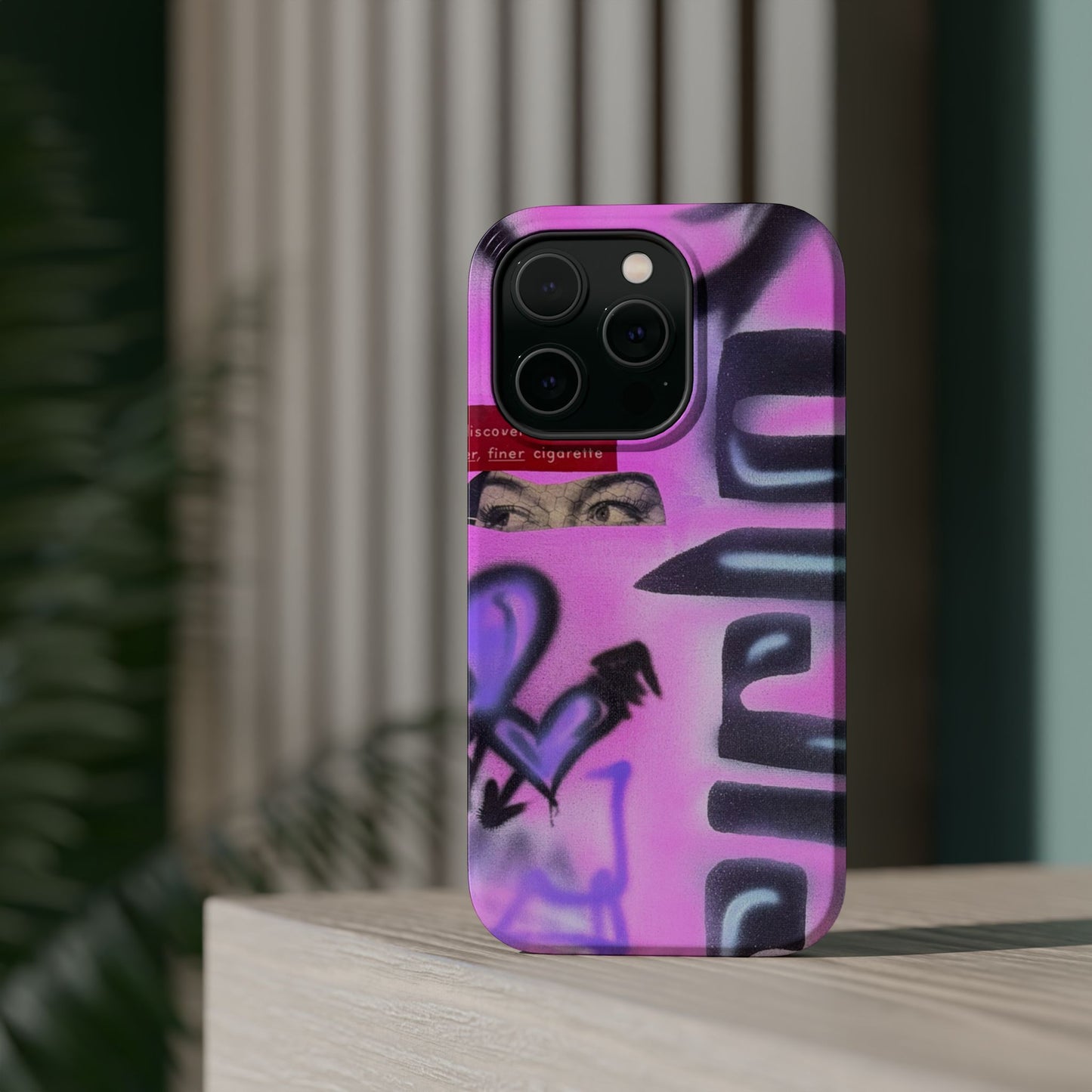 MagSafe "purple princess" airbrush iPhone case